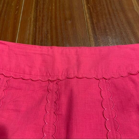 Cato Pink Linen Blend A-Line Skirt 10 - Picture 3 of 7